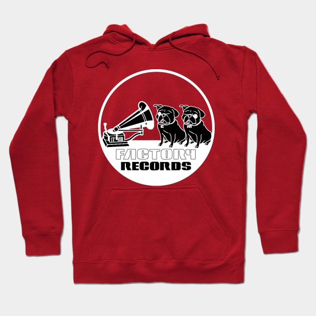 Factory Records Pugs G&M (who needs Nipper?) Hoodie by TheObserver